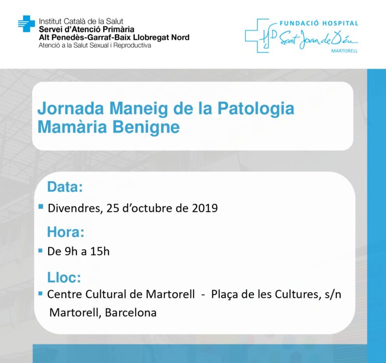 Jornada Maneig Patologia Mamària FHSJDM 251019