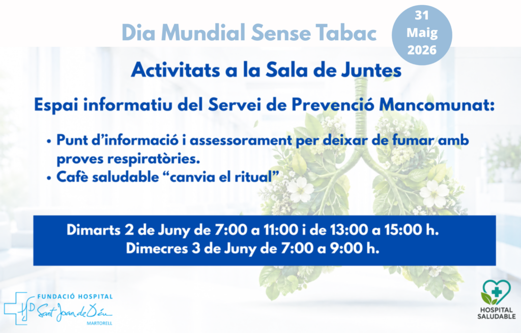 Dia Mundail Sense Tabac FHSJDM 2026