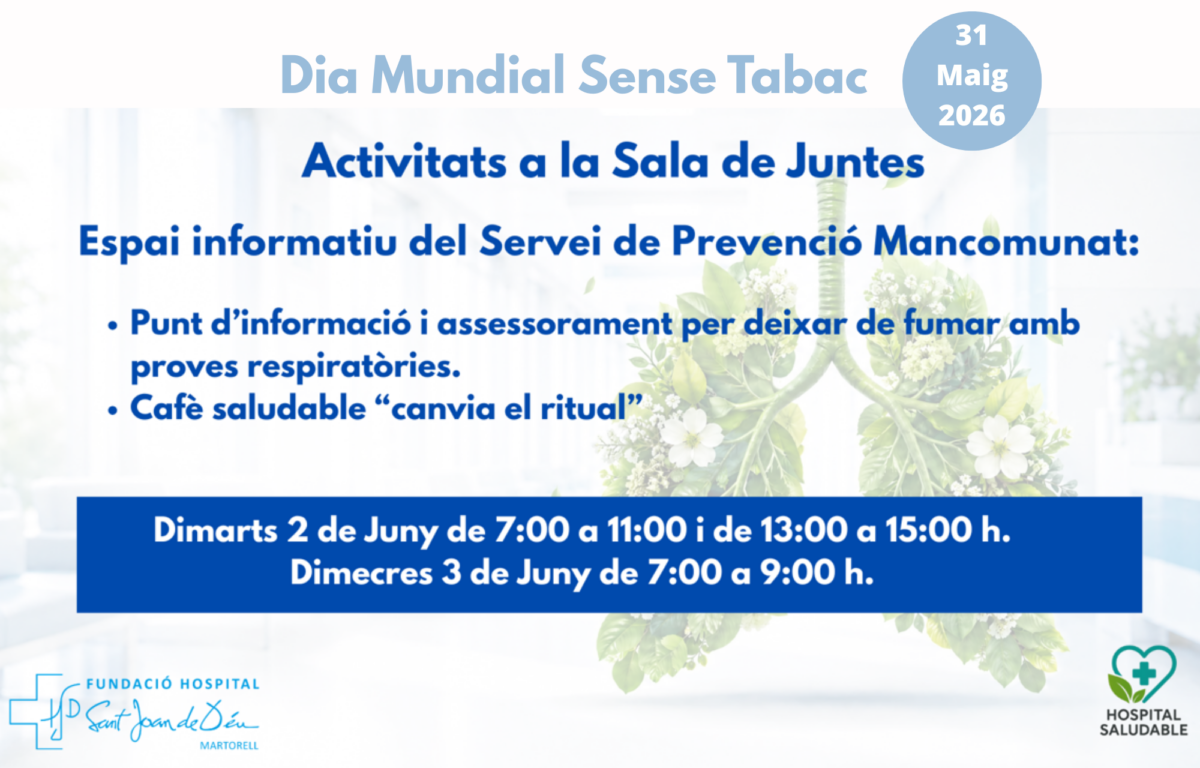 Dia Mundail Sense Tabac FHSJDM 2026