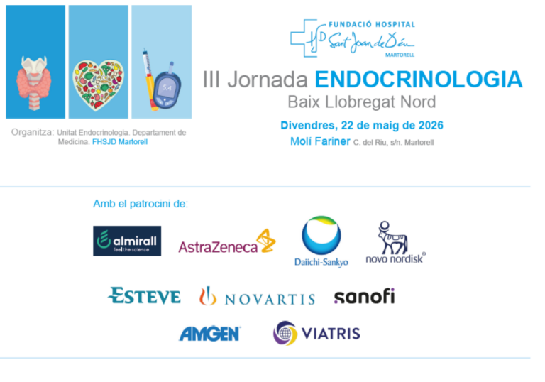 La FHSJDM organitza la III Jornada d’Endocrinologia Baix Llobregat Nord