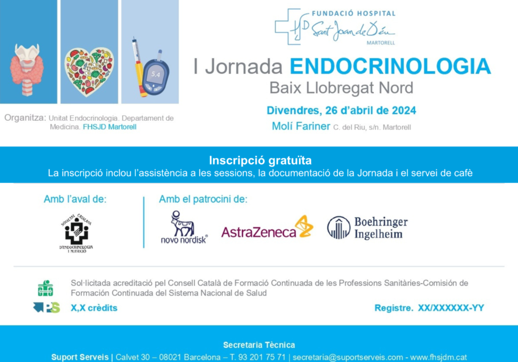 I Jornada Edocrinologia Baix Llobregat Nord FHSJDM 2024