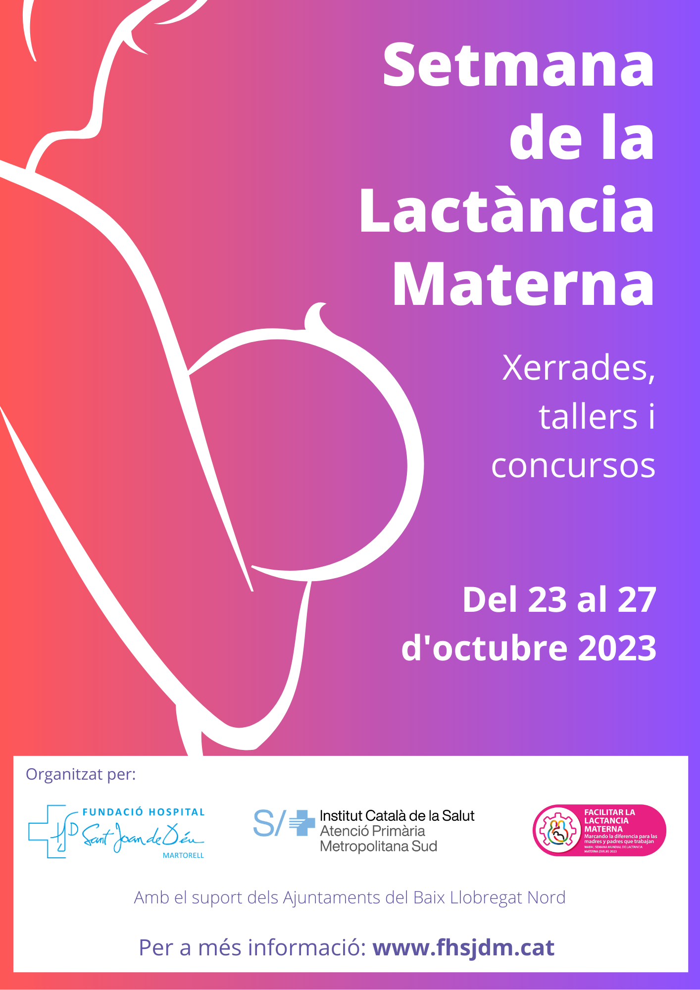 Pòster Setmana de la Lactància Materna 2023 FHSJDM