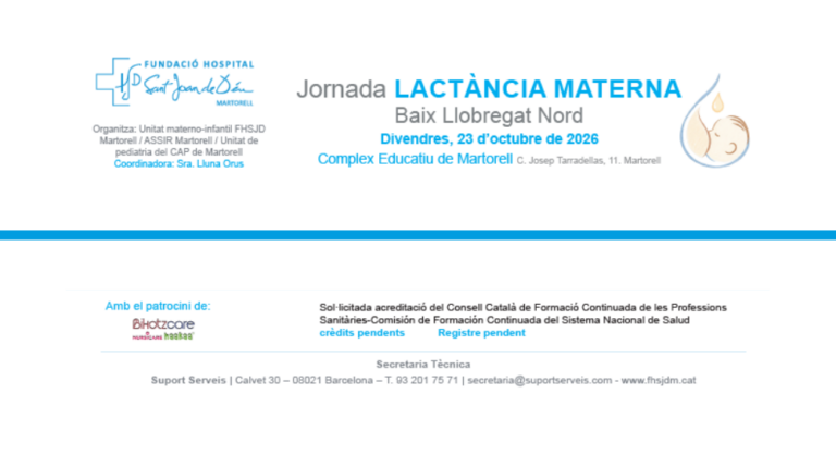 La FHSJDM organitza una jornada sobre lactància materna al Baix Llobregat Nord