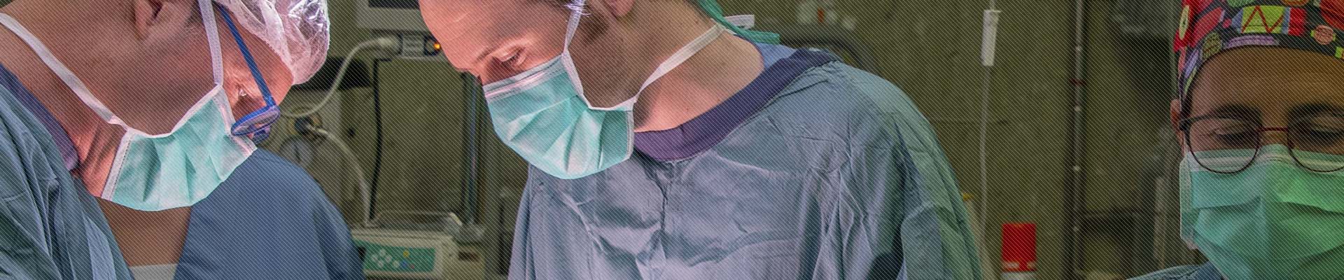 Professionals de la FHSJDM treballant en una intervenció quirúrgica
